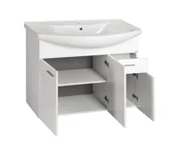 AQUALINE ZOJA umyvadlová skříňka 93x74x34cm, bílá (3)