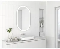SAPHO PARGA oválné zrcadlo s LED osvětlením 60x100cm (7)