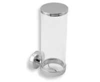 NOVASERVIS Zásobník na kosmetické tampony sklo Metalia 11 chrom - 0172,0 NOVASERVIS Zásobník na kosmetické tampony sklo Metalia 11 chrom - 0172,0