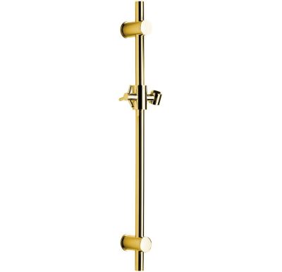 SAPHO Sprchová tyč, posuvný držák, kulatá, 700mm, zlato