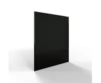 Sklo pod kamna - FLAMINGO Obdelník 850x1000 mm, černé, fazeta / 6 mm (1)