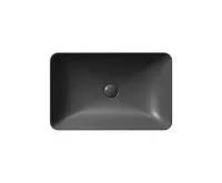 GSI PURA keramické umyvadlo na desku 60x38cm, černá mat (1)