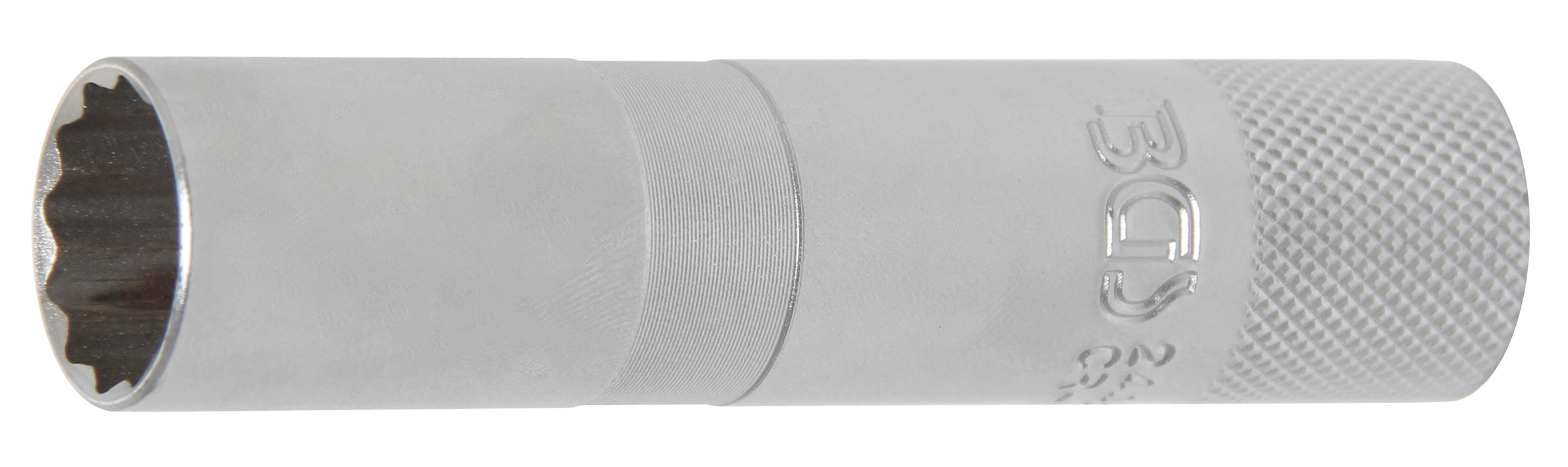 Bgs hlavice nástrčná 3/8" 16 x 90 mm, pro zapalovací svíčky, 12ti hranná s gumou