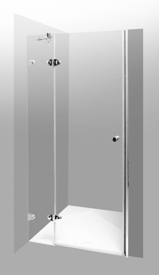 PROFI-RICH sprchové dveře 90x190 cm - chrom - sklo - čiré