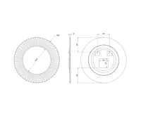 SAPHO PRIDE STRIP kulaté zrcadlo s LED osvětlením v rámu ø 90cm, stříbrná (7)