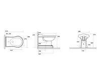 KERASAN RETRO bidet stojící 39x61cm, bílá (5)