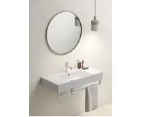 GSI KUBE X keramické umyvadlo 100x47cm, s odkládacími plochami, bílá ExtraGlaze (4)