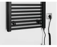 AQUALINE DIRECT-E elektrické otopné těleso rovné 450x960 mm, 300 W, černá (3)