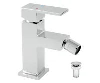 NOVASERVIS Bidetová baterie s výpustí Titania CUBE chrom - 98811,0