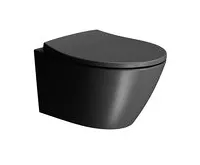 GSI MODO WC sedátko, Soft Close, Quick Release, černá mat/chrom (1)