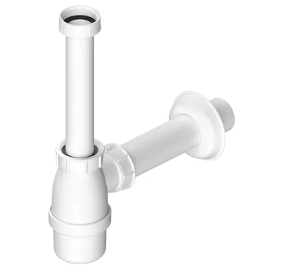 BRUCKNER Umyvadlový sifon 5/4", DN40, bílá