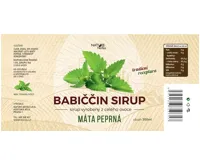Nature NoTea s.r.o. Babiččin bylinný sirup - Máta 0.5l (1)