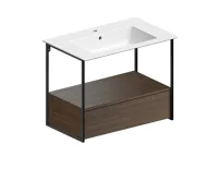 GSI PURA keramické umyvadlo Slim 82x46cm, bez otvoru, bílá mat (3)