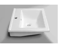 AQUALINE ZUNO 55 keramické umyvadlo nábytkové 55x45cm, bílá (6)