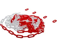 BGS Uzavírací řetěz,  červeno / bílý,  4 karabiny,  plast,  7,5 m (1)