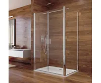 LIMA Sprchový kout, obdélník, 120x100x190 cm, chrom ALU, sklo Čiré (1)