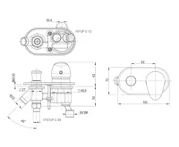 SAPHO BD páková baterie na okraj vany, chrom (4)