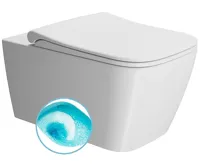 GSI NUBES závěsná WC mísa, Swirlflush, 35x55cm, bílá dual-mat GSI NUBES závěsná WC mísa, Swirlflush, 35x55cm, bílá dual-mat