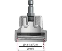 BGS Adaptér 20 pro BGS 8027, 8098, pro Saab Ecopower (1)