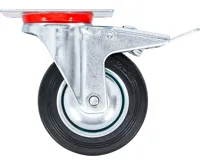 BGS Otočné kolečko s brzdou, se základnou, O 100 mm (3)
