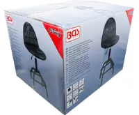 BGS Otočná pojízdná židle s opěrkou pro autoservisy | výškově nastavitelná - BGS 70146 (4)