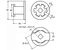 BGS Klíč na olejové filtry, 6 zubů, pro Hyundai & Kia 2.0 l / 2.2 l diesel (2)