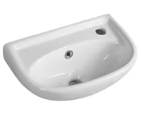 AQUALINE Keramické umývátko 40x25cm, bílá AQUALINE Keramické umývátko 40x25cm, bílá