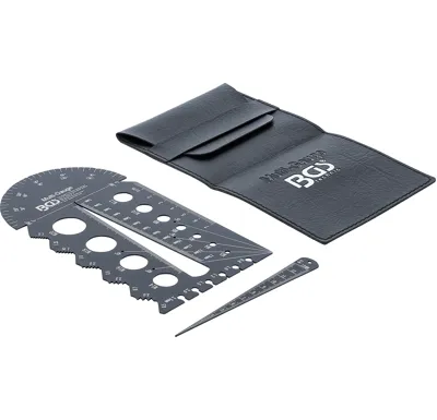 BGS Měrka šroubů a závitové měrky,  metrické,  M3–M20, 0,5–13,00 mm - BGS 74247