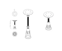 SAPHO Nožičky pro vaničku z litého mramoru (8ks/sada), samolepící, plast (5)