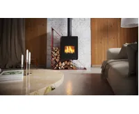 HS Flamingo Krbová kamna FLAMINGO DELUXE ® KAMPA levá, červená (22)