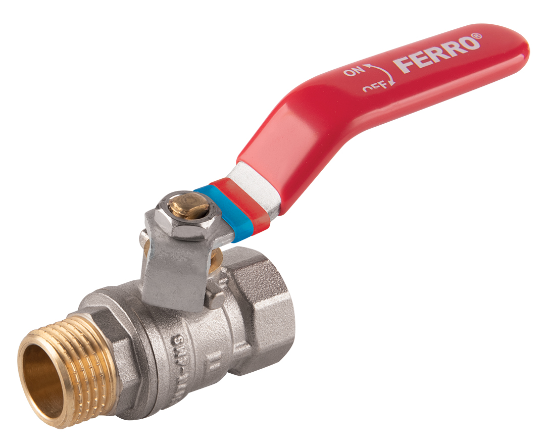 Kulový kohout voda páka zd/zv dn 20 - 3/4"