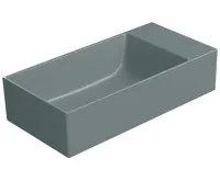 GSI KUBE X keramické umývátko 50x25cm, bez otvoru, pravé/levé, agave opaco GSI KUBE X keramické umývátko 50x25cm, bez otvoru, pravé/levé, agave opaco