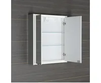 SAPHO BATU galerka 60x71x15cm, 2x LED osvětlení, bílá lesk (4)