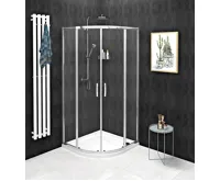 GELCO SIGMA SIMPLY čtvrtkruhová sprchová zástěna 900x900 mm, R550, čiré sklo