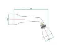 SAPHO Nástěnná sprcha s otočným kloubem, chrom/zlato (2)
