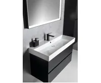 SAPHO KARE 100 keramické umyvadlo nábytkové 98x46cm, bílá (3)