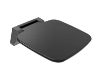 POLYSAN SAAP BLACK sklopné sedátko do sprchového koutu, 35x32,8cm, černá