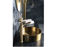 SAPHO SPY stojánková umyvadlová baterie vysoká, prodloužená hubice, zlato mat (4)