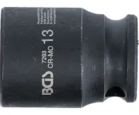 BGS Silová nástrčná hlavice, šestihranná,  6,3 mm (1/4"),  13 mm (2)