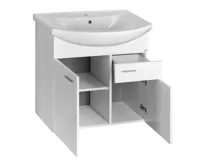 AQUALINE ZOJA umyvadlová skříňka 71,5x74x34cm, bílá (3)