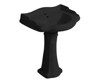 KERASAN RETRO keramické umyvadlo 73x54cm, černá mat (1)