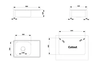 AQUALINE Nerezový vestavný dřez s odkapem 66x18x42cm (7)