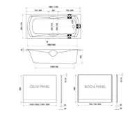 RAVAK Vana Sonata 180x80 snowwhite (5)