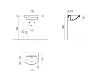 GSI NORM keramické umyvadlo 51x45cm, oblé, bílá ExtraGlaze (4)