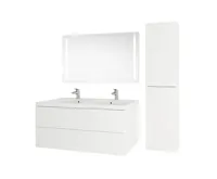 Aira desk koupelnová skříňka, bílá, 2 zásuvky, 1010x530x460 mm (7)