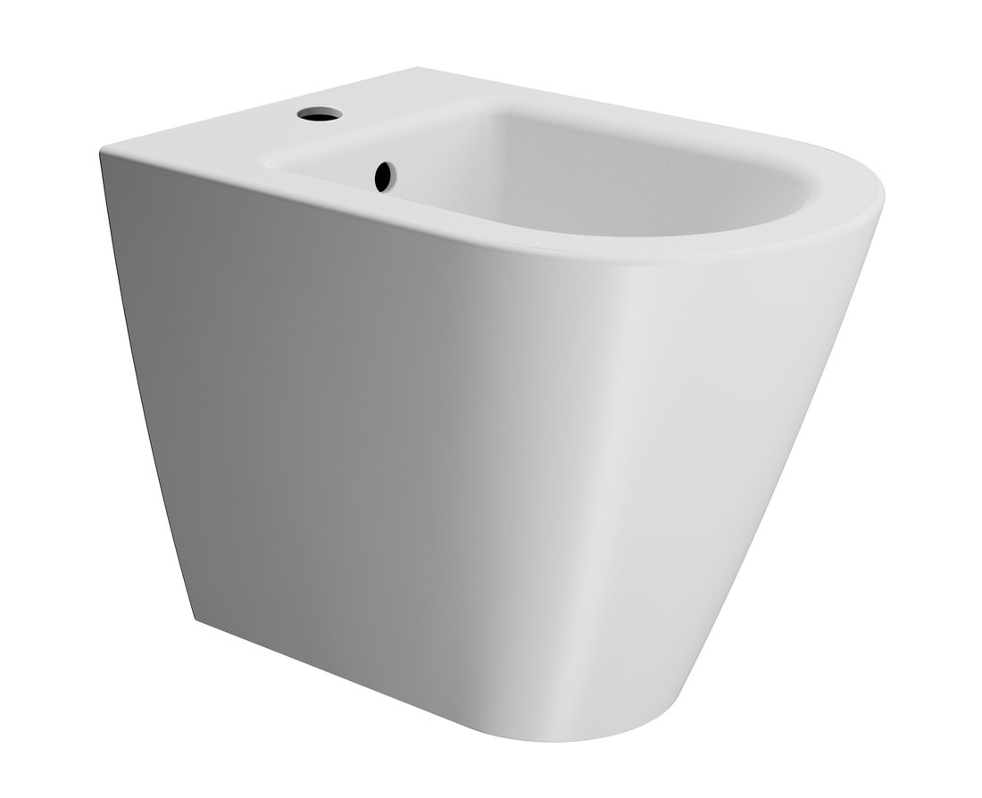 Gsi kube x bidet stojící, 36x55cm, bílá mat