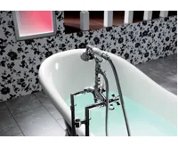 POLYSAN CHARLESTON volně stojící vana 188x83x69cm, nohy bronz, bílá (9)