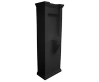 KERASAN WALDORF urinál na postavení se zakrytým přívodem vody 44x124,5cm, včetně sifonu, černá mat KERASAN WALDORF urinál na postavení se zakrytým přívodem vody 44x124,5cm, včetně sifonu, černá mat
