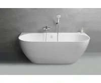 POLYSAN PAGODA nástěnná vana litý mramor 170x85x58cm, bílá (6)