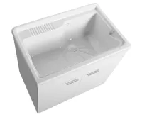 AQUALINE Plastová výlevka se skříňkou 80x50 cm, včetně sifonu (3)